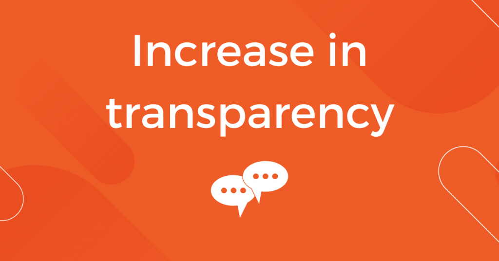 Increase in Transparency